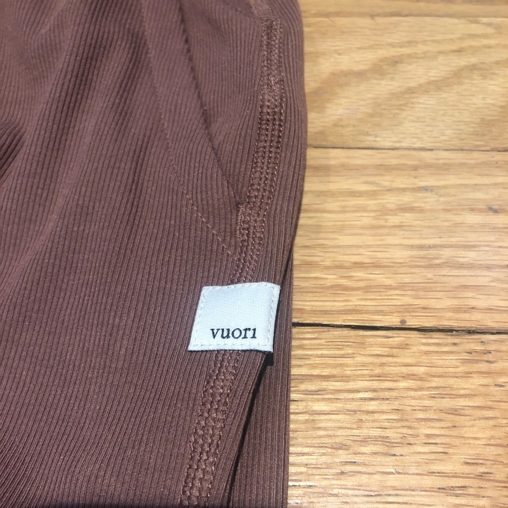 Vuori XS Mudra Ribbed Jumpsuit. Brown Color. NWOT. - Picture 2 of 5